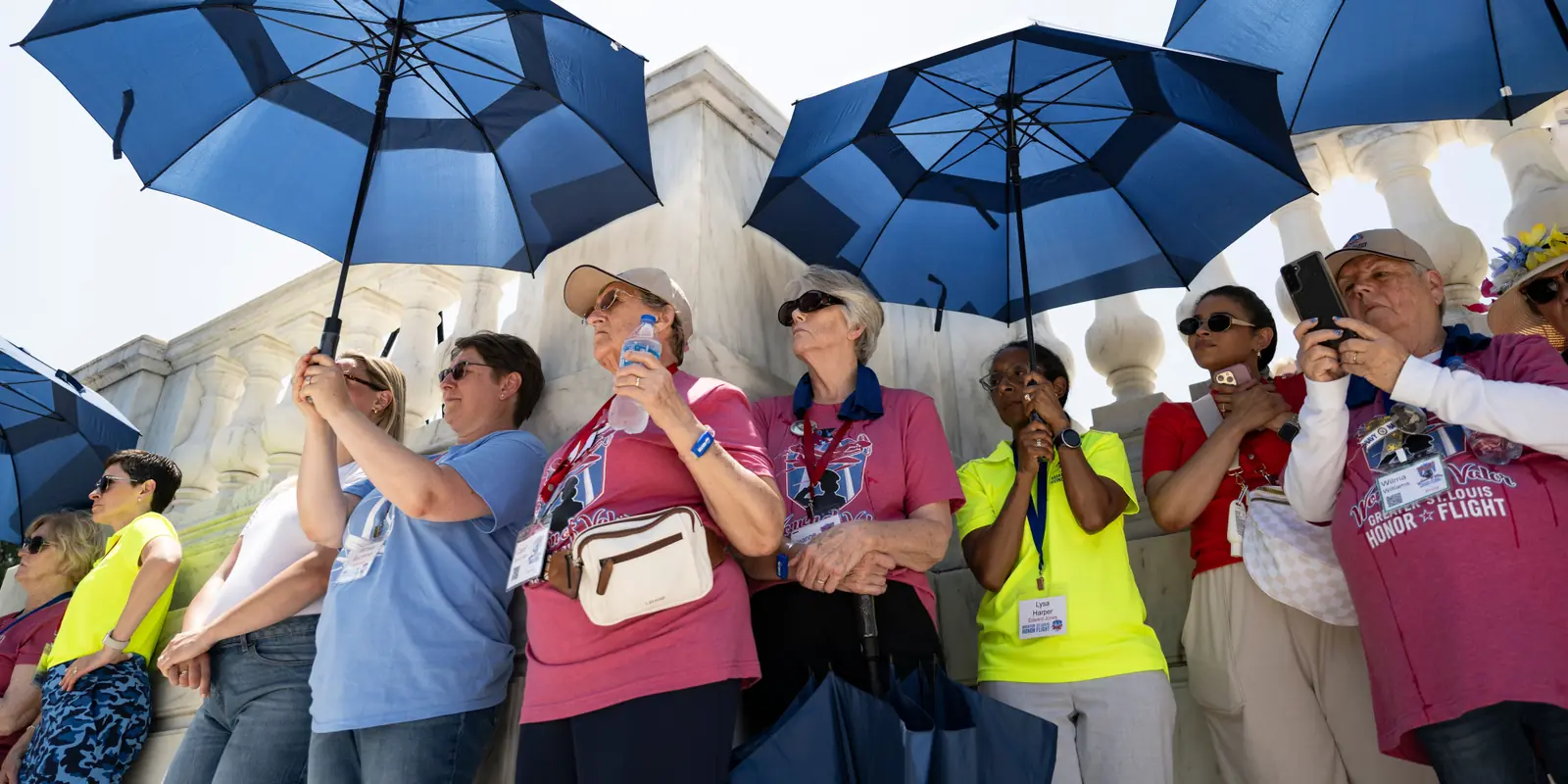 Women veterans on an all-female Honor Flight visit Arlington National Cemetery